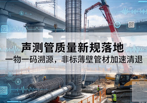 瓜州声测管质量新规落地，一物一码溯源，非标薄壁管材加速清退